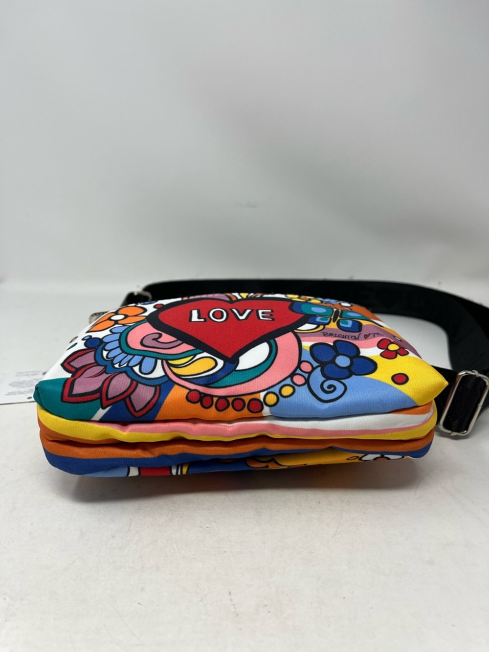 BRIGHTON POWER OF LOVE CROSSBODY BELT BAG COLORFUL ARTISTS COLLAB GRAPHIC - Picture 4 of 16